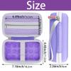 khanka Hard Travel Case Replacement for Anbernic RG Cube Unisoc T820 Handheld Game Console,Case Only.(Purple) view 2
