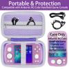 khanka Hard Travel Case Replacement for Anbernic RG Cube Unisoc T820 Handheld Game Console,Case Only.(Purple) view 3
