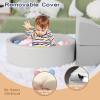 Hoohtoot Foam Climbing Blocks for Toddler: with 4-Piece PU Leather Climbing Toys and a Ball Pit - Foam Ball Pit for Toddlers - Climbing Toys Indoor for Kids Crawling view 3