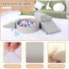 Hoohtoot Foam Climbing Blocks for Toddler: with 4-Piece PU Leather Climbing Toys and a Ball Pit - Foam Ball Pit for Toddlers - Climbing Toys Indoor for Kids Crawling view 4