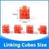 Odoorgames Translucent Linking Cubes  Engaging Math Toy, Light Table Manipulatives, Math Blocks for Early Learning and Creative Play view 2