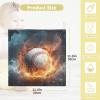 Kigai Baby Washcloths 3 Pack - Fire Baseball Lightning Soft and Absorbent Muslin Baby Face Towel Bath Essential for Newborn and Infant Care, 12x12 in view 3