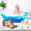 Kigai Baby Washcloths 3 Pack - Fire Baseball Lightning Soft and Absorbent Muslin Baby Face Towel Bath Essential for Newborn and Infant Care, 12x12 in view 4