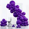 PartyWoo Dark Purple Balloons 123pcs Different Sizes of 18 12 10 5 Inch Royal Purple Balloon Arch Kit Garland for Birthday Baby Shower Graduation Anniversary Bachelorette Party Decorations Purple-Y16 view 1