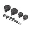RC Car Light Cover, 4 pcs Plastic RC Round LED Light Shade Black Universal Lampshade LED Light Kit for Axial SCX10 D90 Scale RC Crawler Car view 1