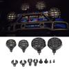 RC Car Light Cover, 4 pcs Plastic RC Round LED Light Shade Black Universal Lampshade LED Light Kit for Axial SCX10 D90 Scale RC Crawler Car view 2