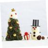 Gogogmee 320pcs Diy Snowman Accessories Set Includes Mini Black Hats Snowman Nose Buttons for Crafting Christmas Decorations and Imaginative Projects view 2