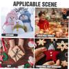 Gogogmee 320pcs Diy Snowman Accessories Set Includes Mini Black Hats Snowman Nose Buttons for Crafting Christmas Decorations and Imaginative Projects view 4