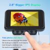 LM013 Microscope for Kids Portable with 2.8" LCD Screen, Handheld Digital Microscope Kit for Kids 8-12, Pocket USB Coin Camera Magnifier for Adults with 8 LED Lights, Microscope Slides view 3