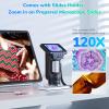 LM013 Microscope for Kids Portable with 2.8" LCD Screen, Handheld Digital Microscope Kit for Kids 8-12, Pocket USB Coin Camera Magnifier for Adults with 8 LED Lights, Microscope Slides view 4