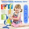 Contixo TG4 Musical Guitar and Microphone Set for Kids, Blue Electric Guitar Toys Starter Kit with Adjustable Height Microphone Stand, Karaoke Toy for Boys, Girls, Toddlers Christmas Birthday Gift view 2