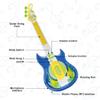 Contixo TG4 Musical Guitar and Microphone Set for Kids, Blue Electric Guitar Toys Starter Kit with Adjustable Height Microphone Stand, Karaoke Toy for Boys, Girls, Toddlers Christmas Birthday Gift view 4