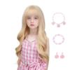 MUPUL Blonde Wig For Kids Girls Long Wavy Blonde Wig With Bangs Halloween costumes Wigs For Kids view 1