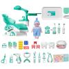 Pretend Dentist Play Set with 28Pcs Toys, Kids Doctor Playset with Operating Table, Medical Kit Role Play Toy for Kids 3-6 Years Old Cyan view 1