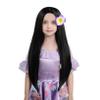 MUPUL Long Black Wig Straight Wigs For Kids Halloween costume Wigs For Kids view 1