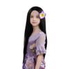 MUPUL Long Black Wig Straight Wigs For Kids Halloween costume Wigs For Kids view 3