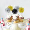 15 Pack Foil Firework Cupcake Toppers Birthday Cake Toppers Sparkle Tinsel Cocktail Fruit Toothpick for Birthday Wedding Happy New Year Graduation Valentine's Party Supplies view 3
