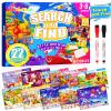 Baobrava Search and Find Game Books - Preschool Learning Activities for Kids Age 3-8, Travel Games for or Road Trip Car Airplane, Educational Seek Activity Birthday Gifts for Boys and Girls view 1