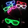 70 Packs LED Glasses 5 Neon Colors glow in the dark party supplies Favor for Kids Adult Glow sticks Light Up Glasses fit Holiday Birthday Valentine's Day and Halloween Party Supplies Cosplay Christmas view 3