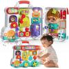54-in-1 English & Spanish Busy Board Montessori Toys Gift for 1 2 Year Old Boys, Educational Montessori Toddler Boys Toys, Christmas Toys Gifts Toy for 1 Year Old Boy,1 2 Year Old Boy Toys Gifts view 1