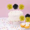 20pcs Foil Firework Cupcake Toppers Birthday Cake Toppers Sparkle Tinsel Cocktail Fruit Toothpick for Birthday Wedding Happy New Year Graduation Valentine's Party Supplies view 2
