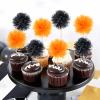 20pcs Foil Firework Cupcake Toppers Birthday Cake Toppers Sparkle Tinsel Cocktail Fruit Toothpick for Birthday Wedding Happy New Year Graduation Valentine's Party Supplies view 2