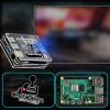 Retro Game Console Built in 90000+ Games, Batocera 39 Game System, Plug and Play Video Game Console for TV, 4K UHD Portable Emulator Console, Retropie 4B (128G PI + Wired Controller) view 3