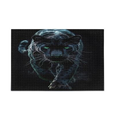 STAYTOP Fierce Black Panther Jigsaw Puzzles for Adults or Kids 1000 Piece,Intellectual Decompression Fun Family Puzzles Game for Christmas Holiday Toy Gift