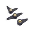 2PCS Nylon Servo Arm Horn Steering Rudder Arm Linkage End Tie Rod Pull Rod End for 3mm Shaft RC Boat Marine(2PCS Straight arm) view 2