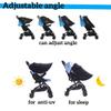 Stroller Sun Shade Cover UV Protection Universal Baby Stroller Sun Shade Adjustable Angle Oversize UV Protection Waterproof Cloth Sun Rain Shade Canopy Cover view 4