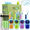 Topsung Walkie Talkies for Kids Rechargeable 4 Pack Walkie-Talkies Long Range NOAA FRS 2 Way Radio for Adults Camping Skiing Cruise, Family Adventure Toys for 3-12 Year Old Boys Girls Toddlers view 1