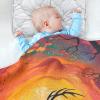 KICPOAY Vivid Deer Sunset Baby Swaddle Blanket for Boys and Girls, Muslin Baby Receiving Swaddle Blanket, Soft Cotton Nursery Swaddling Blankets for Newborn Toddler Infant view 2