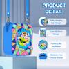 SKRVGOJFG Silicone Case for Bitzee Magicals Interactive Toy, Protective Sleeve 2 in 1 Cover + Lanyard for Bitzee Magicals Interactive Toy Electronic Pets Accessories - Blue view 4