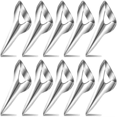 10 Pcs Adjustable Hair Parting and Selecting Tool Hair Sectioning Ring Nail Finger,Hair Parting Selecting Sectioning Tool,Hair Parting Ring for Sectioning Hair Extensions Accessories (Silver)
