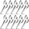 10 Pcs Adjustable Hair Parting and Selecting Tool Hair Sectioning Ring Nail Finger,Hair Parting Selecting Sectioning Tool,Hair Parting Ring for Sectioning Hair Extensions Accessories (Silver) view 1