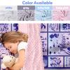 Custom Toddler Girls Nap Mat Sleeping Bag for Daycare, Mermaid Kids Sleeping Bag with Pillow & Blanket for Preschool Kindergarten, Personalized Name Easy Carry Nap Roll Purple view 2
