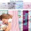 Personalized Toddler Girls Sleeping Bag Nap Mat for Daycare, Mermaid Kids Sleeping Bag with Pillow & Blanket for Preschool Kindergarten, Custom Name Easy Carry Napsack Purple 3 view 2