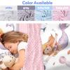 Personalized Toddler Girls Sleeping Bag Nap Mat for Daycare, Mermaid Kids Sleeping Bag with Pillow & Blanket for Preschool Kindergarten, Custom Name Easy Carry Napsack White 3 view 2