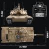 BESTYMXY RC Tanks US M1A2 Abrams Army Tank 1:16, 2.4ghz M1A2 Abrams Main Battle Tank Model That Shots, Remote Control Tank Vehicles with 3 Batteries, Sound & Light for Ages 14+ view 4