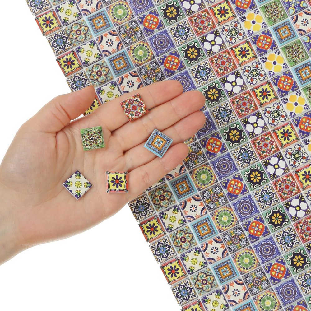 150 pcs, Dollhouse Flooring, 1:12 Scale Doll House Tiles, Miniature Checkerboard Floor, REDUCIO!