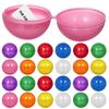 25 Pcs Plastic Hollow Raffle Balls 1 57 Inch Multi-Colored Balls for Bingo Games Party Activities Tombola and Prize Draws view 1