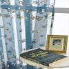HooHero Blue Exqusited Butterfly Embroidery Embossed Living Kids Nursery Room 50 Wide Sheer Curtains Home Decoration Voile Window Cutain view 1