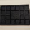 Antique Coin Tray in High Quality Velvet  Numismatic Display Stand (Black Wood) view 3