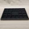 Antique Coin Tray in High Quality Velvet  Numismatic Display Stand (Black Wood) view 4