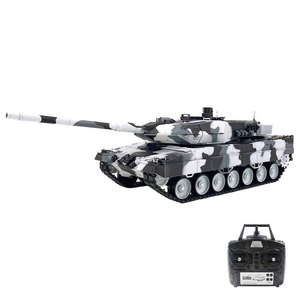 OBIOCKIDAY 2A6 RC Tank for Adults, 1/16 Remote Control Tank RC Main Battle Tank 2.4G RC Military Vehicle Heavy Tank with Sound Light, RC Army Tank RC Combat Tank RC Crawler Tank Model Gift