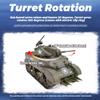OBIOCKIDAY M5A1 RC Tank for Adults, 1/16 RC Main Battle Tank Remote Control Tank 2.4G RC Military Tank Vehicle with Sound Light Smoke, RC Army Tank RC Crawler Tank Model Kit Gift view 3