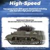 OBIOCKIDAY M5A1 RC Tank for Adults, 1/16 RC Main Battle Tank Remote Control Tank 2.4G RC Military Tank Vehicle with Sound Light Smoke, RC Army Tank RC Crawler Tank Model Kit Gift view 4
