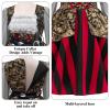 Girls Pirate Costume Buccaneer Princess Dress Up for Kids with Accessories Halloween Cosplay Party Outfit view 4