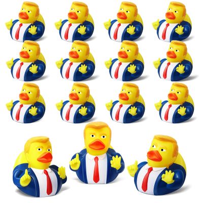 12 Pcs President Rubber Ducks, Funny Duckies, President Memorial and Patriotic Theme Baby Bath Toy, Ducking Game Gifts for Kids Adults, Car Dashboard Decorations, Valentines Day Gifts for Kids