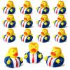 24 Pcs President Rubber Ducks, Funny Duckies, President Memorial and Patriotic Theme Baby Bath Toy, Ducking Game Gifts for Kids Adults, Car Dashboard Decorations, Valentines Day Gifts for Kids view 1